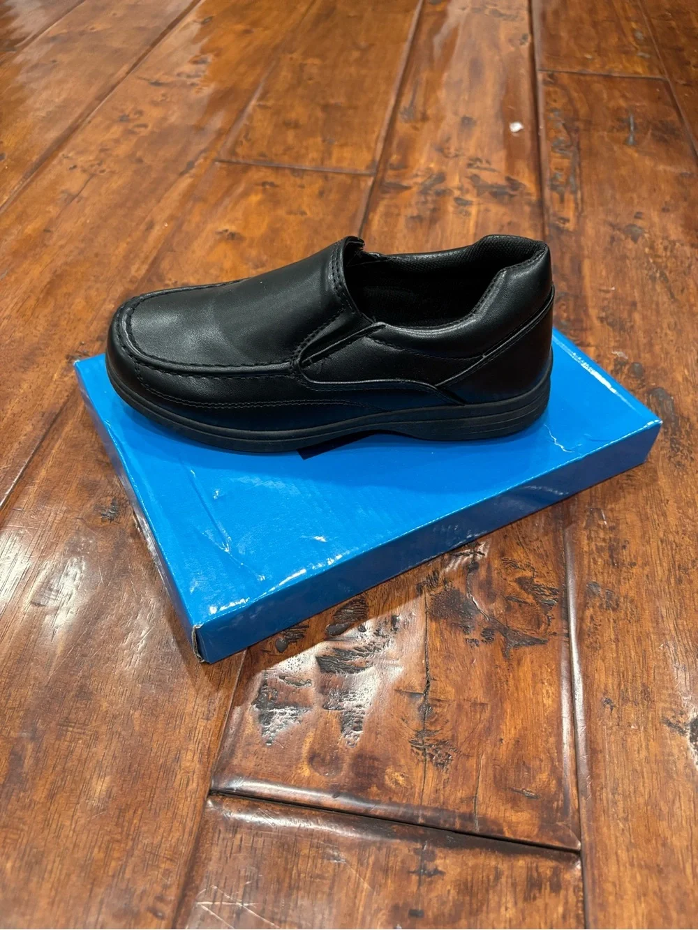 NWT French Toast Boys Slip On Dress Shoes Black Size 11 Little Kid